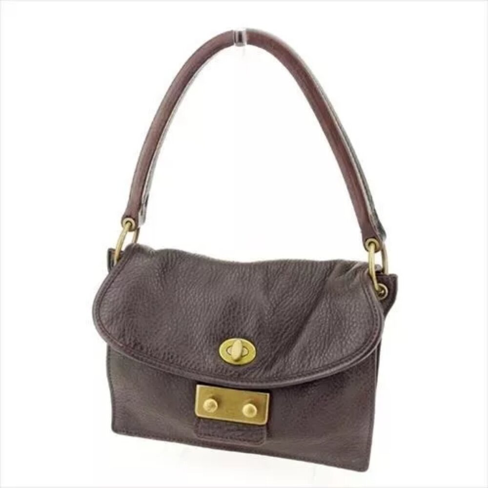 Miu Miu Hand bag Brown leather Woman Authentic
